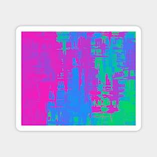 Polysexual Pride Rough Crisscross Paint Magnet