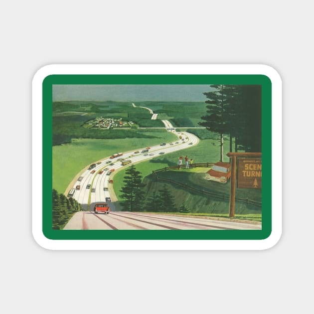 Vintage Scenic America Magnet by MasterpieceCafe