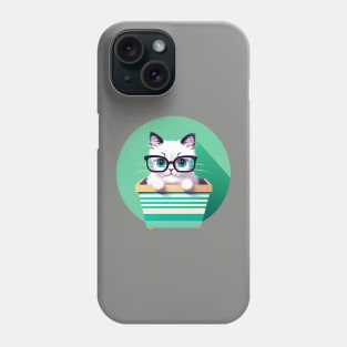 cat in box Phone Case