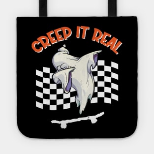 CREEP IT REAL Halloween Dabbing Ghost Tote