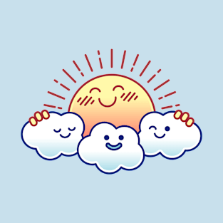 Group Hug (Sun and Clouds) T-Shirt