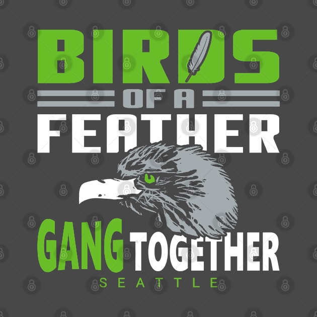 Seattle Pro Football - Vintage Grunge by FFFM