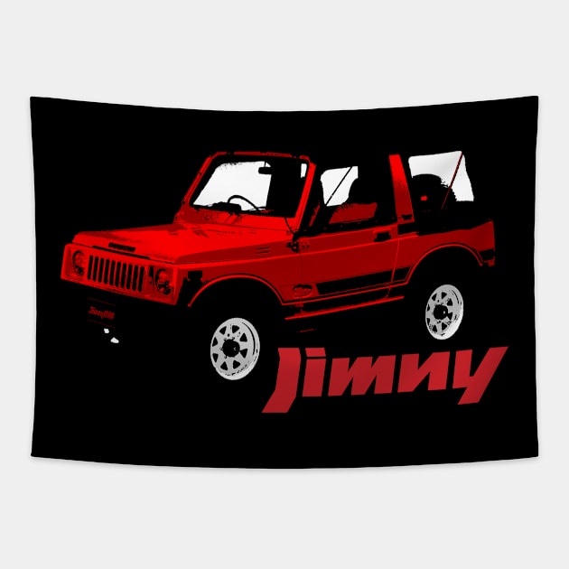 SUZUKI JIMNY - brochure Tapestry by Throwback Motors