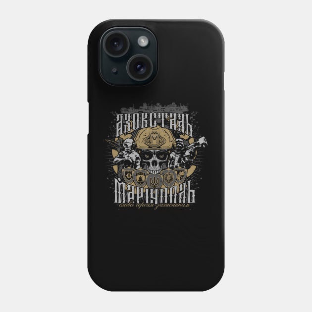 SUPPORT UKRAINE - mariupol azovstal Phone Case by Brom Store