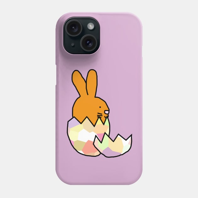 Cute Gold Bunny Hatching from Easter Egg Phone Case by ellenhenryart