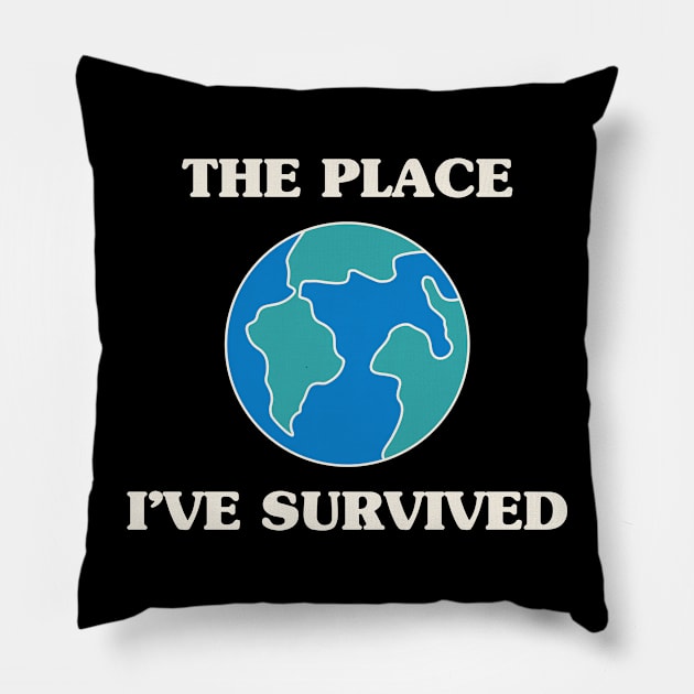 The Place I've Survived Pillow by stephanieduck