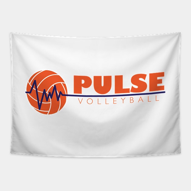 Pulse  - Volleyball Tapestry by napolita9