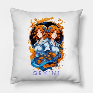 Zodiac sign Gemini T-shirt Pillow