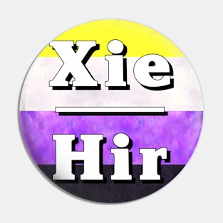 Xie-Hir Pronouns: Non-Binary Pin