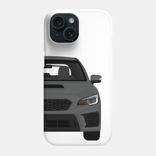 Wrx sti Magnetite-Gray Phone Case by VENZ0LIC