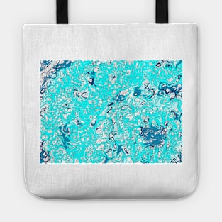 Turquoise, blue, Supernova Mandala Tote