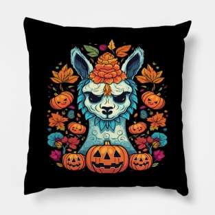 Llama Halloween Pillow