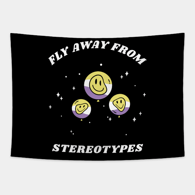 Fly Away From Stereotypes Tapestry by Artisan