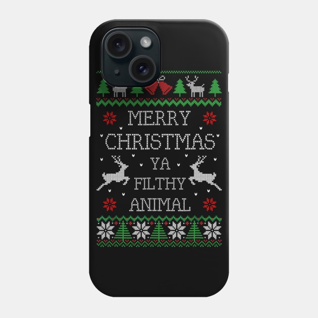 Merry Christmas Animal Filthy Ya Phone Case by WoowyStore