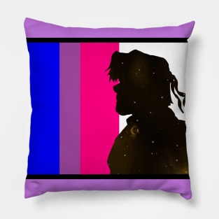 Galaxy Hunk Bi Pride Pillow