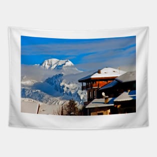 Mont Blanc Peisey-Vallandry Les Arcs French Alps France Tapestry