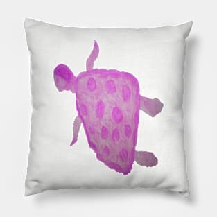 Pink Sea Turtle Pillow