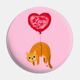 Love and Cat Pin