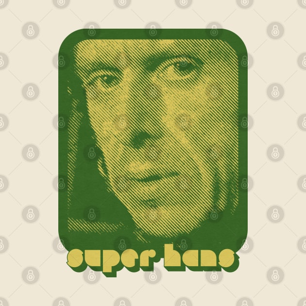 Super Hans / Retro Style Fan Art Design by DankFutura