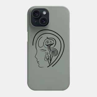 Abstract Face Line Drawing Phone Case