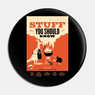 Stuff You Should Know 2018 Tour Australia + New Zealand Pin