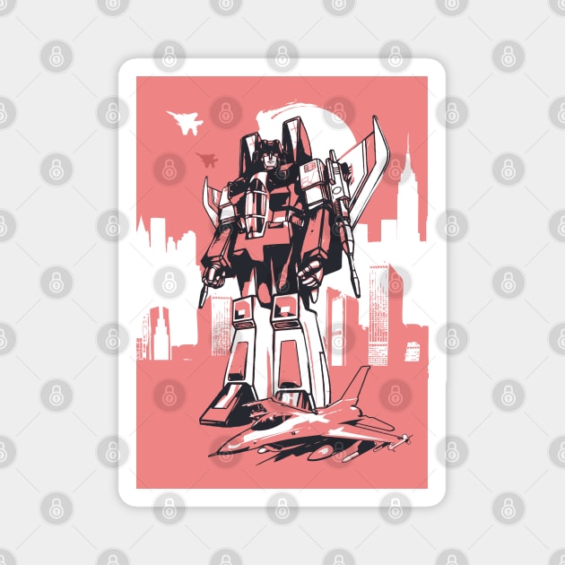 Starscream Transformers art print Magnet by 2ToastDesign