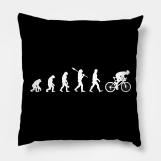 Cycling Evolution - funny gift idea Pillow