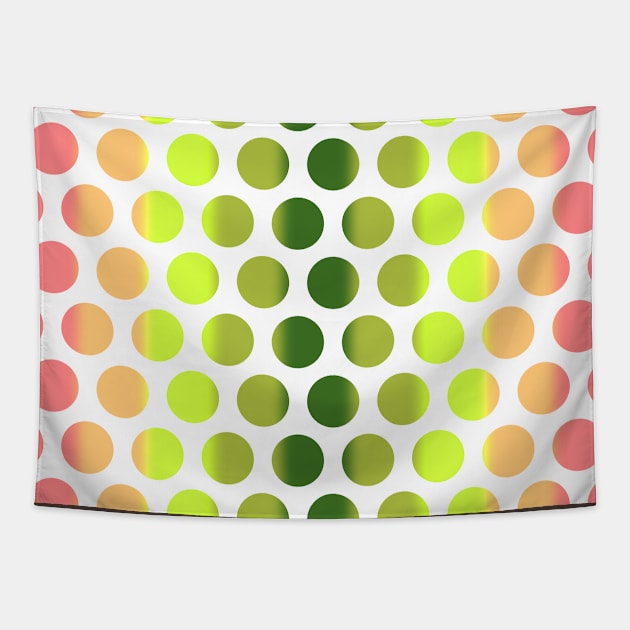 Colorful Polka Dots Tapestry by StudioGrafiikka