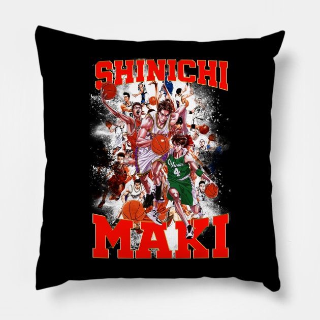 Shinichi anime basetball Fanart Pillow by Planet of Tees