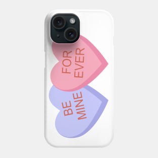 Conversation Hearts Be Mine Forever Phone Case