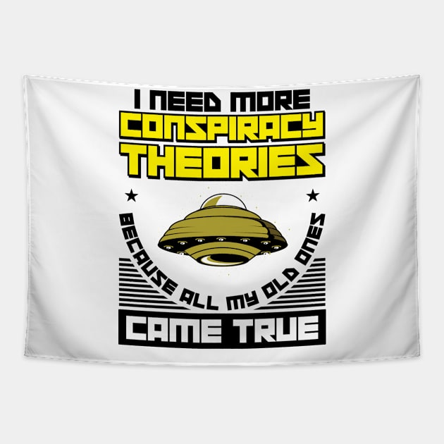 Conspiracy Theory Extraterrestrial ET UFO Tapestry by Tom´s TeeStore