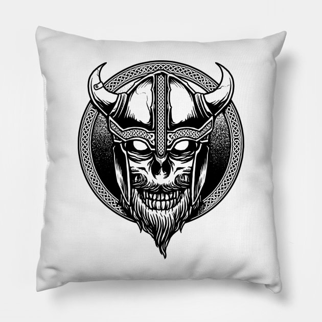 Viking Skull Pillow by JayVnl