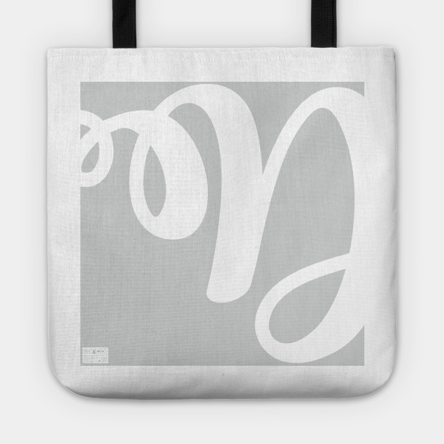 Letter D Elegant Cursive Calligraphy Initial Monogram Cursive Letter D Tote Teepublic