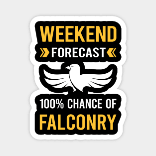 Weekend Forecast Falconry Falconer Magnet