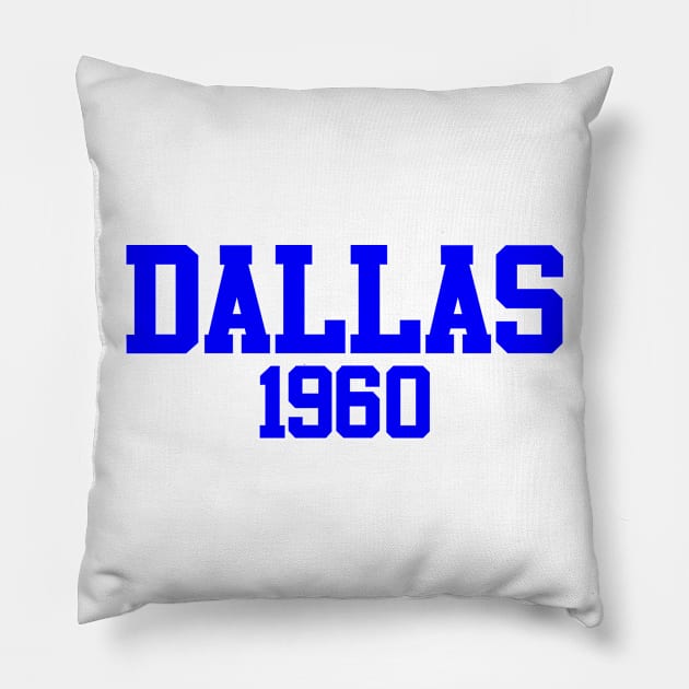 Dallas 1960 Pillow by GloopTrekker