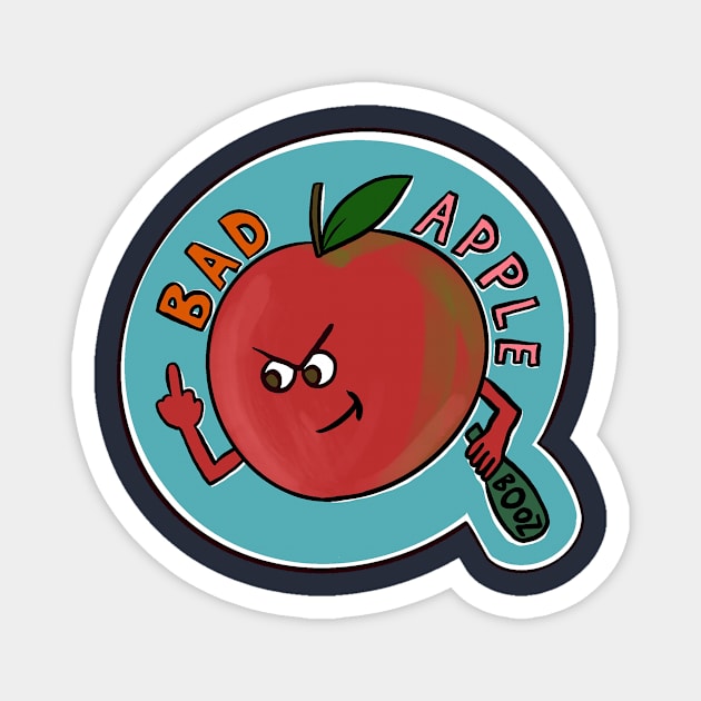 Bad Apple Magnet by Katsillustration