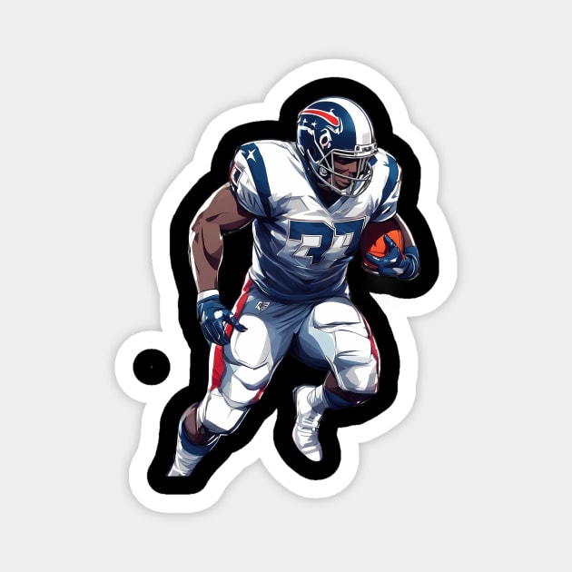 American Football Offensive End Magnet by animegirlnft