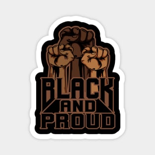Black and Proud Fists Black History Month Magnet