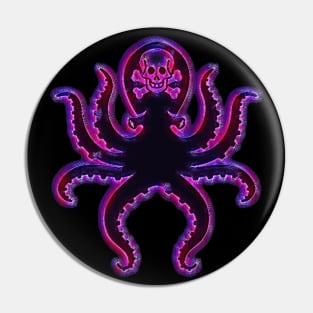 Purple Electric Octopus of Death Pin