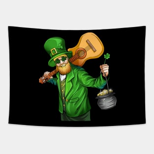 Acoustic guitar man st patrick's day Tapestry