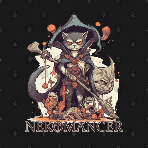 The Nekomancer - Necromancer Cat by The Kitten Gallery