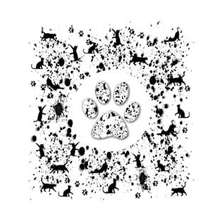 Cat Lovers Pattern T-Shirt