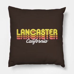 Retro Lancaster California Pillow