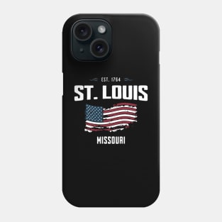 St Louis Missouri - Old Glory Patriotic USA Flag Phone Case