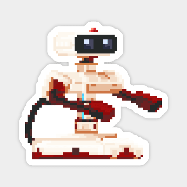 Pixel Art R.O.B. Magnet by HoshiSSB