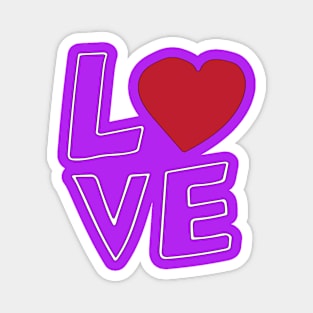 Love Heart Design Magnet