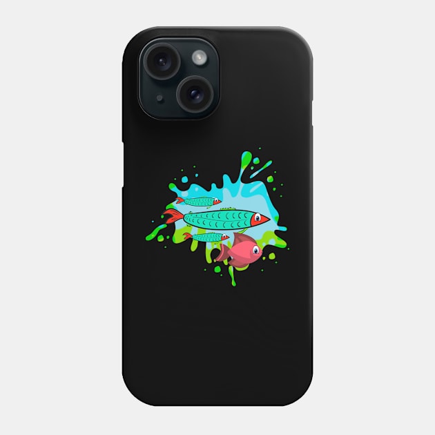 cardinal tetra freshwater fish Phone Case by Explore The Tropics