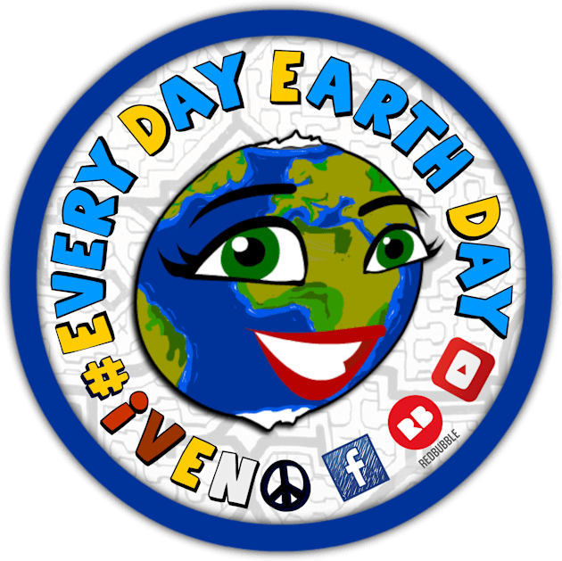 Every Day Earth Day Kids T-Shirt by iveno