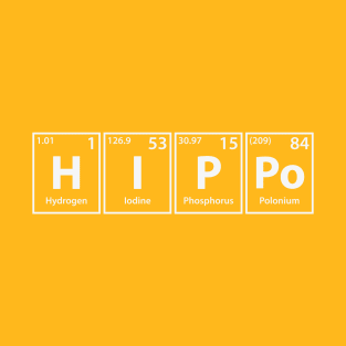 Hippo (H-I-P-Po) Periodic Elements Spelling T-Shirt