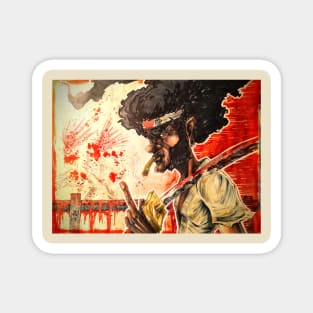 Afro Samurai by Michael Mettlen Art Magnet